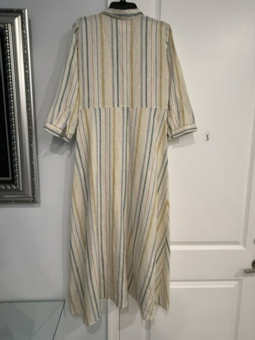 ROAD to NOWHERE Linen Striped Maxi Dress - Picture 2 of 5